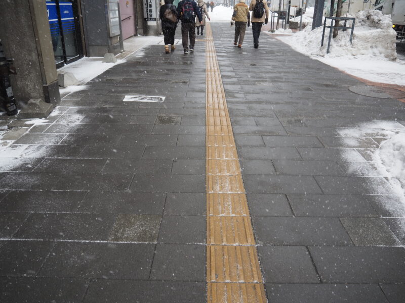2月1日 札幌駅前通 歩道
