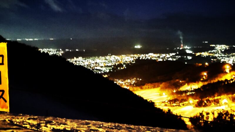 スキー場夜景