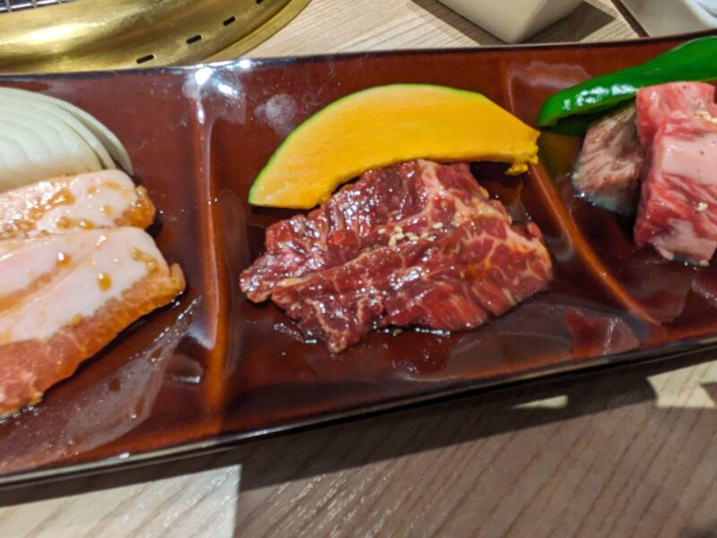 田村の北海道産たれ漬けランチのたれ漬けの肉