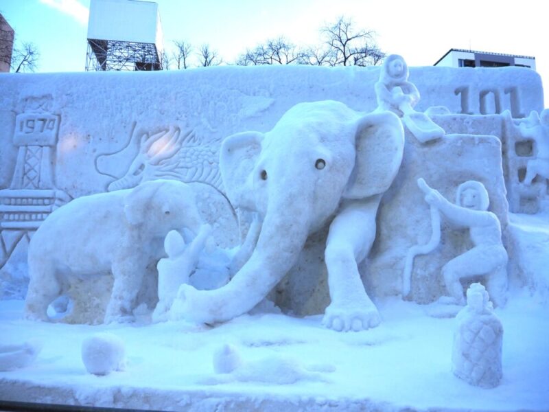 さっぽろ雪まつり 2025 円山動物園の象