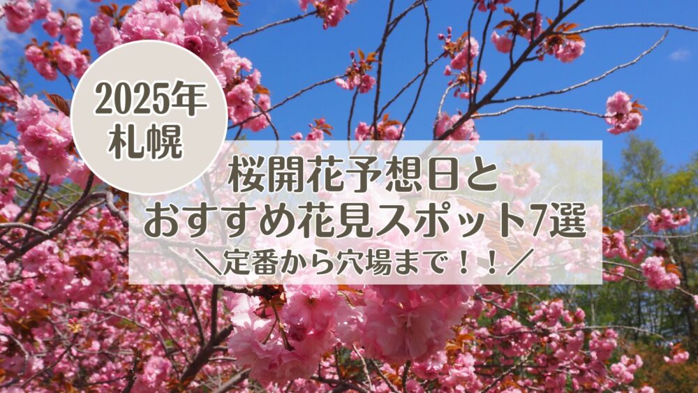 札幌・2025桜開花予想日とおすすめ花見スポット7選・定番から穴場まで！！