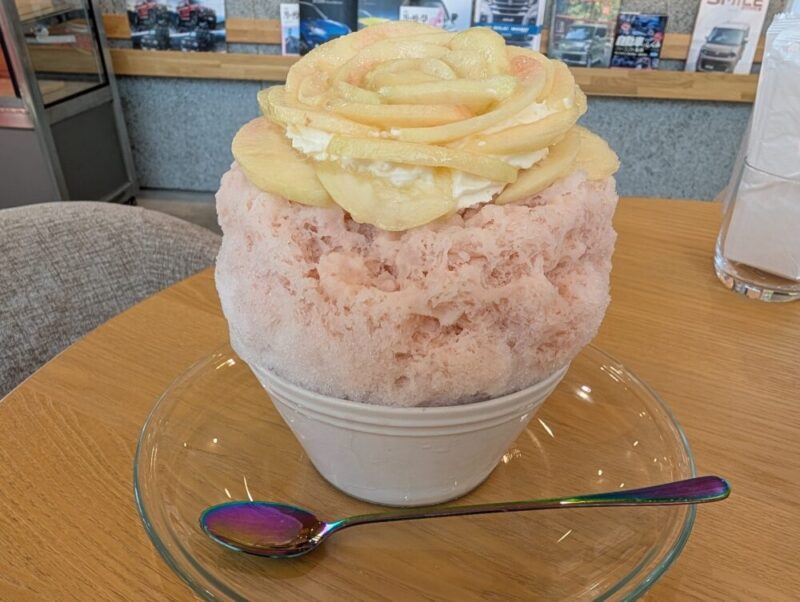 おたると果実 桃かき氷 季節限定