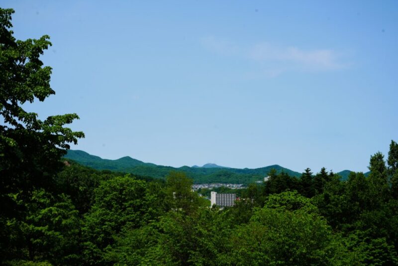 石山緑地 遠くに見える景色