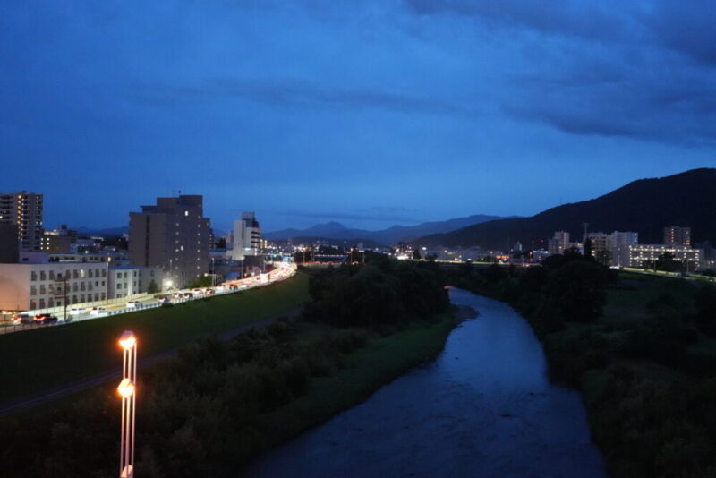 川見2025 幌平橋のライトアップ
