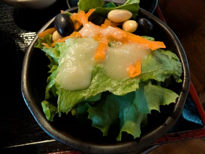 菜はな サラダ 小樽天狗山の麓にある古民家カフェ&レストラン