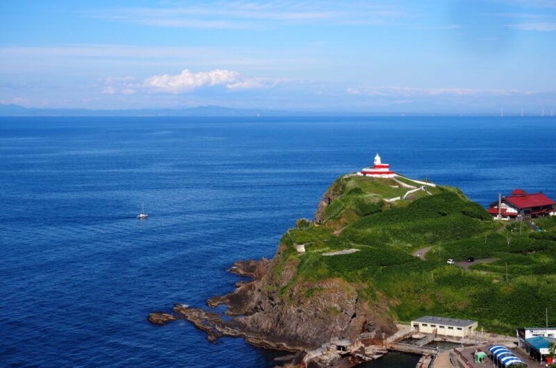 小樽祝津パノラマ展望台からの景色 高島岬 日和山灯台とにしん御殿