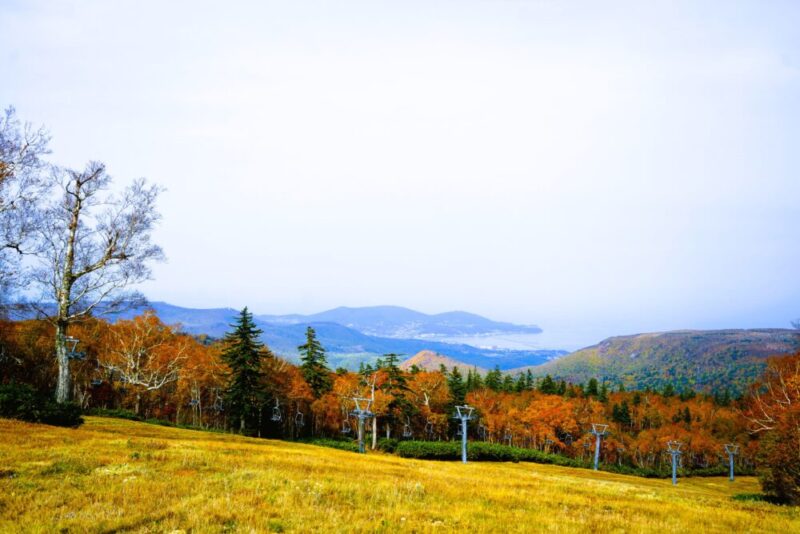 札幌国際スキー場 紅葉ゴンドラ小樽湾