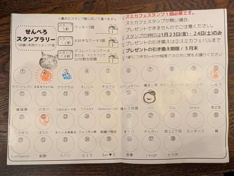 第11回澄川せんべろ 札幌市南区 スミカフェ せんべろスタンプラリー