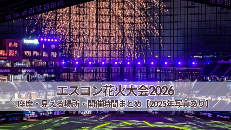 【2026】エスコンフィールド北海道花火大会｜座席・見える場所・開催時間まとめ【2025年写真あり】
