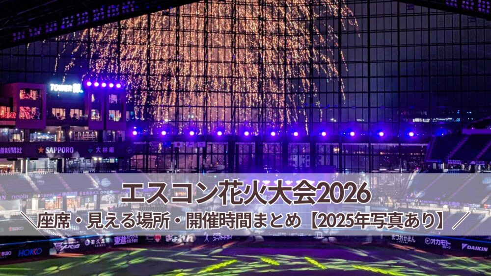 【2026】エスコンフィールド北海道花火大会|座席・見える場所・開催時間まとめ【2025年写真あり】